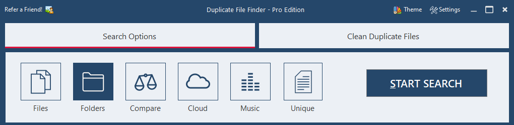 Start Find Duplicate Folder Names