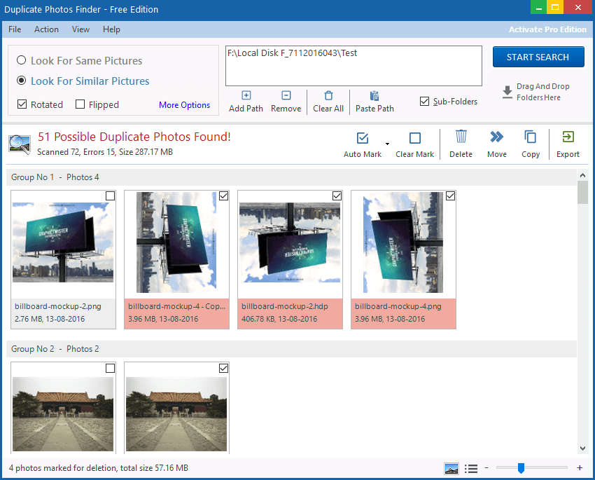 Windows 8 Duplicate Photo Finder full