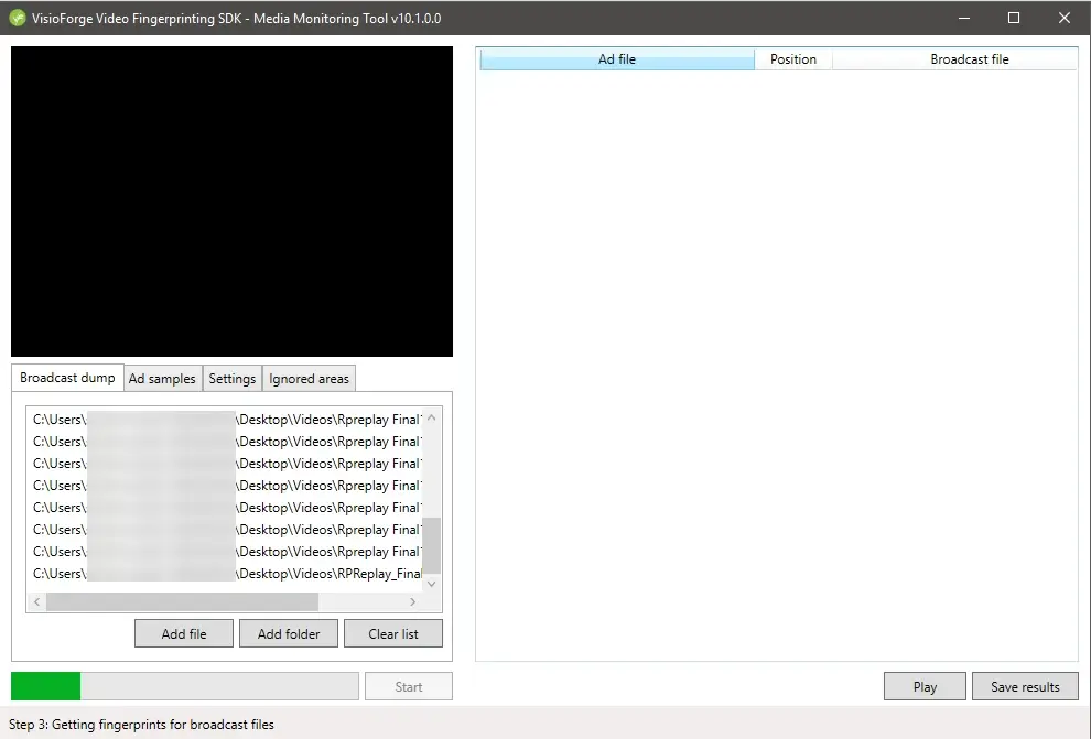 VisioForge Video Fingerprinting - Screen Shot