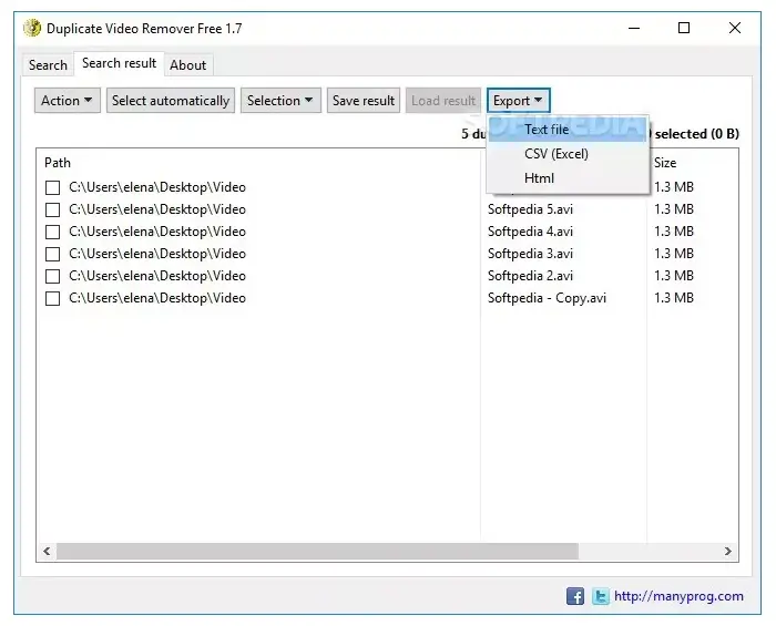 Duplicate Video Remover - Screen Shot