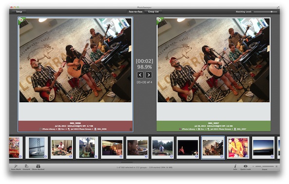 PhotoSweeper duplicate photo finder for Mac – screenshot