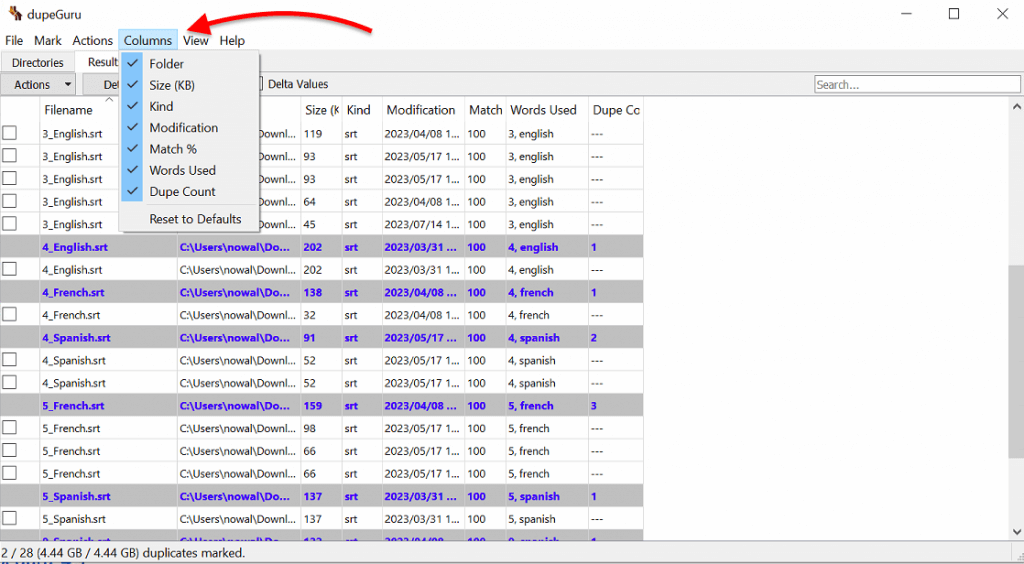 dupeGuru open‑source duplicate finder – logo